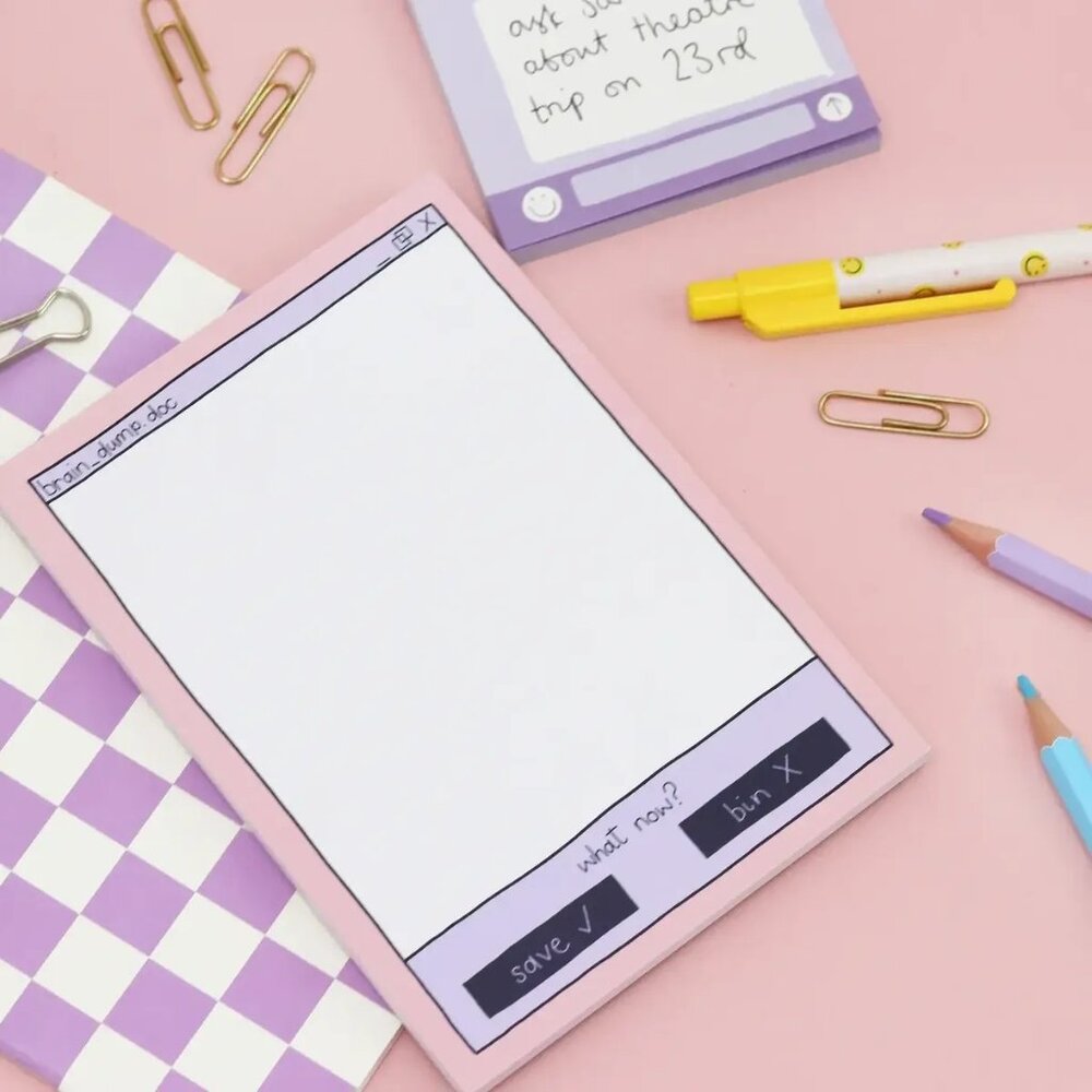 ($8) Notepad - Brain Dump